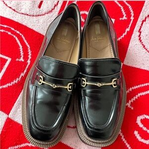 Sam Edelman semi Platform Loafers with gold detailing